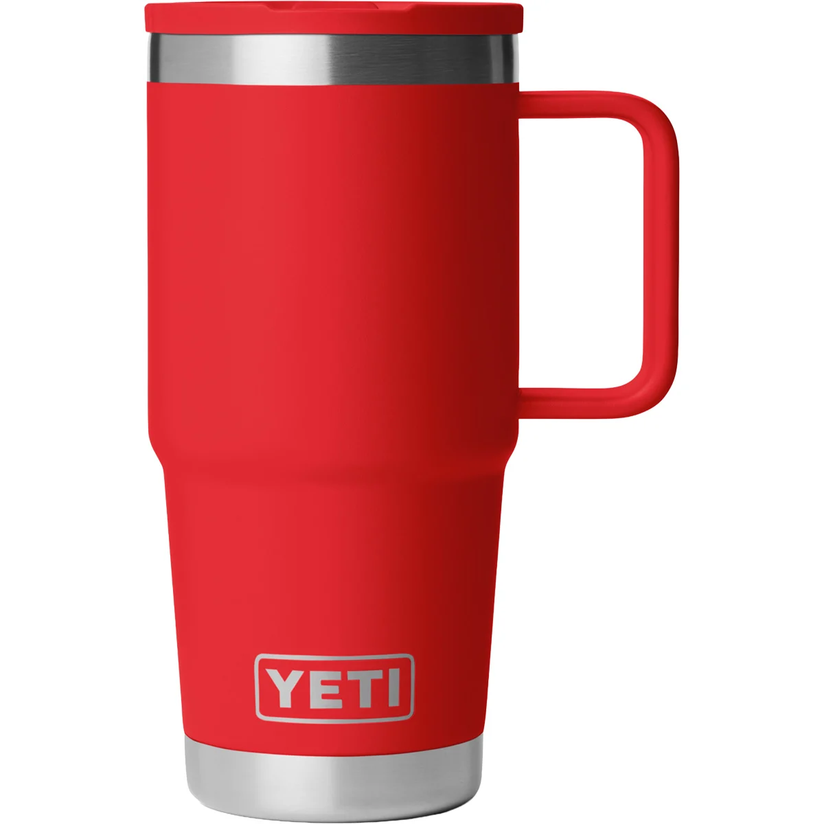 YETI RAMBLER 20 OZ TRAVEL STRAW MUG RESCUE RED  - Vacuum bottle