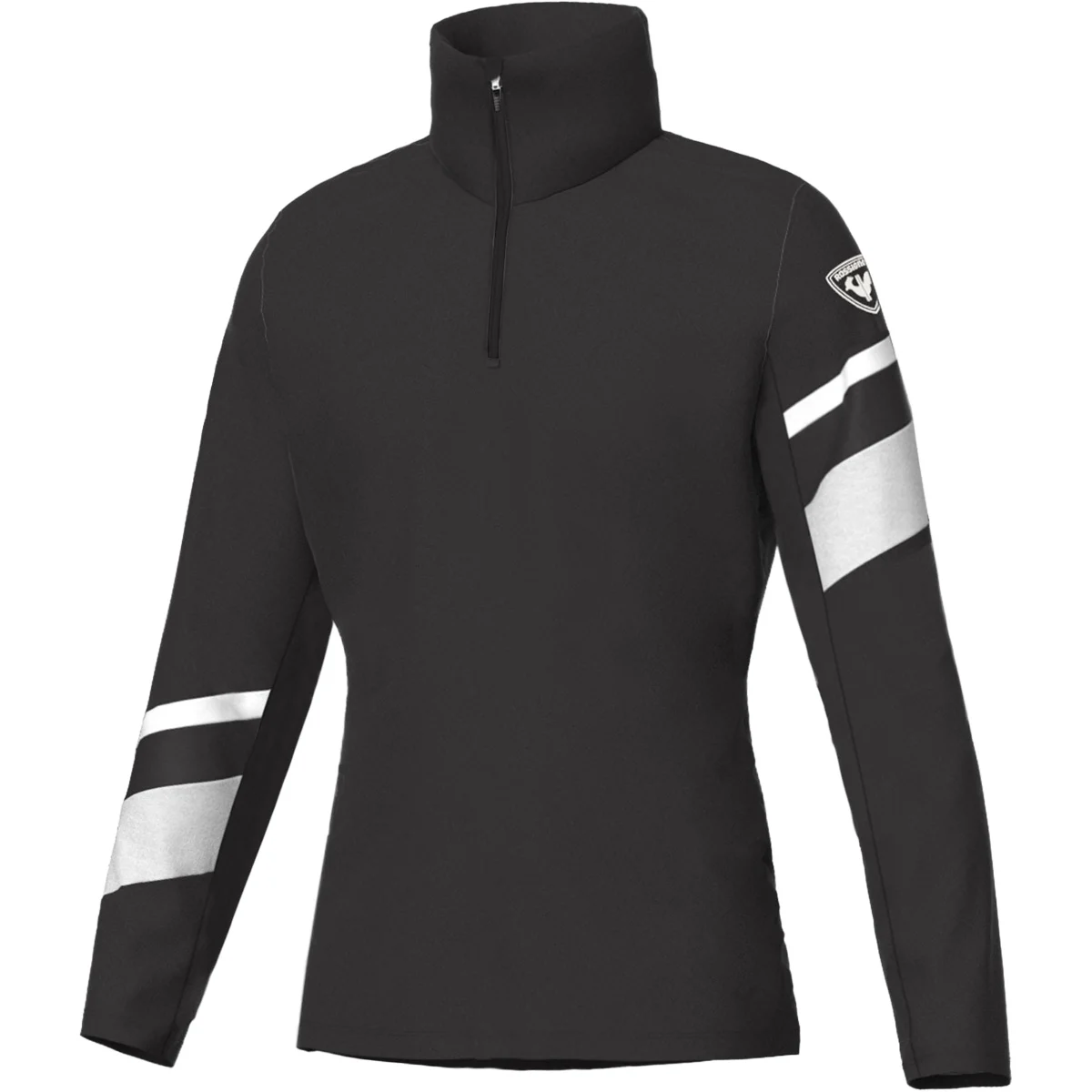 ROSSIGNOL W STRAWPILE FLEECE HZ BLACK  - Fleece sweatshirt