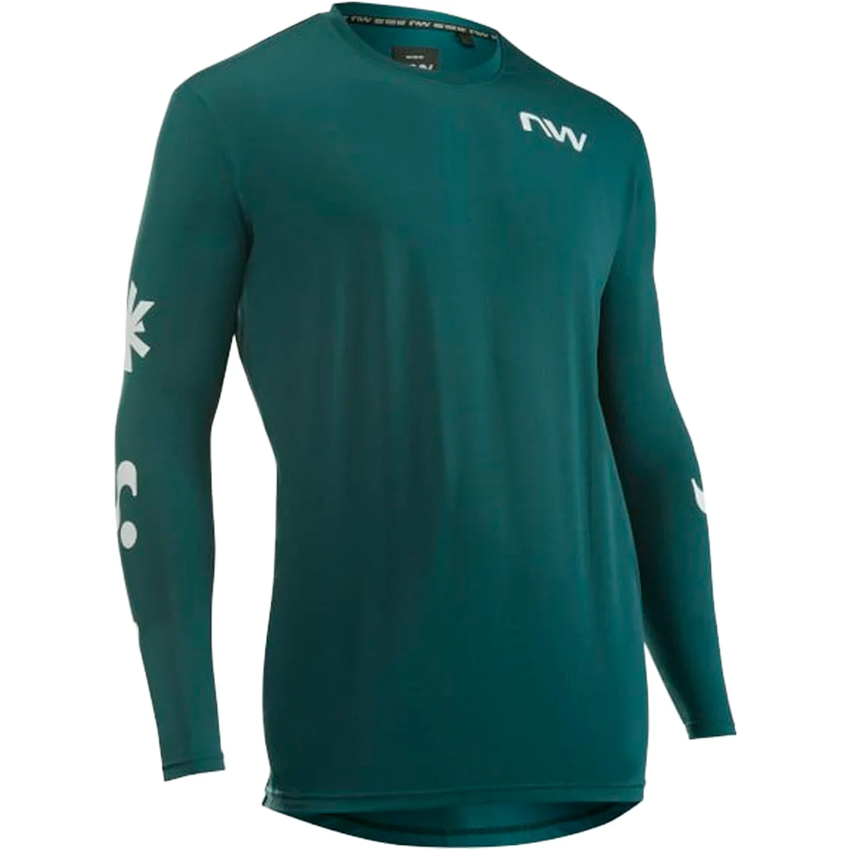 NORTHWAVE XTRAIL JERSEY LONG SLEEVE PETROLIUM/WHITE  - Mountain bike jersey