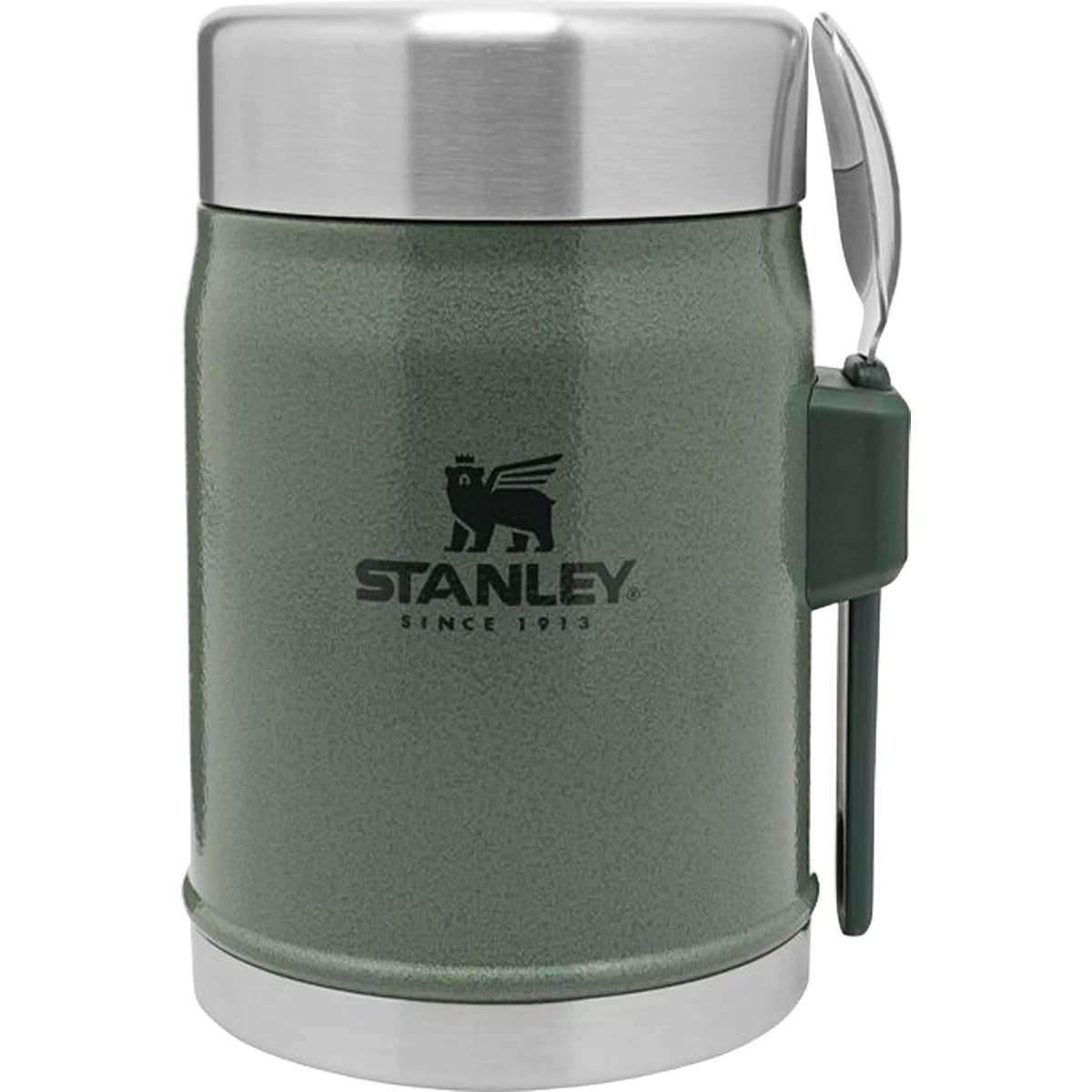 STANLEY THE LEGENDARY FOOD JAR + SPORK 0.4L HAMMERTONE GREEN  - Camp food box