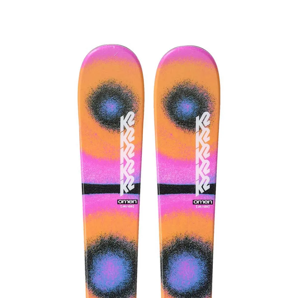 K2 Omen jr+Fdt 4.5 junior alpine skis pack