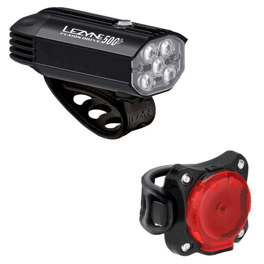 Lezyne Fusion Drive 500+ / Zecto Drive 200+ light set