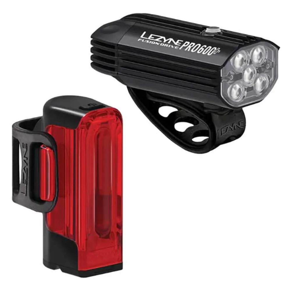 Lezyne Fusion Drive Pro 600+ / Strip Drive 300+ light set
