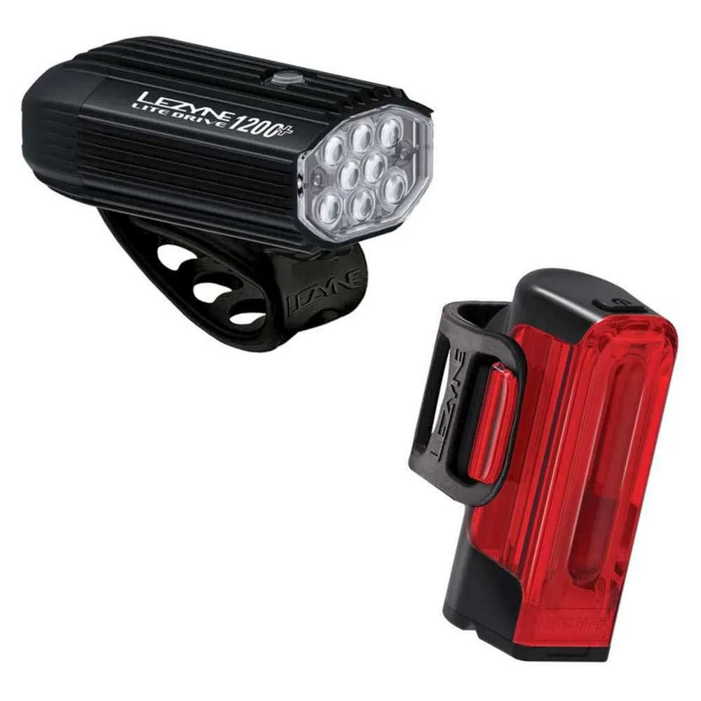 Lezyne Lite Drive 1200+ / Drive Pro 400+ light set