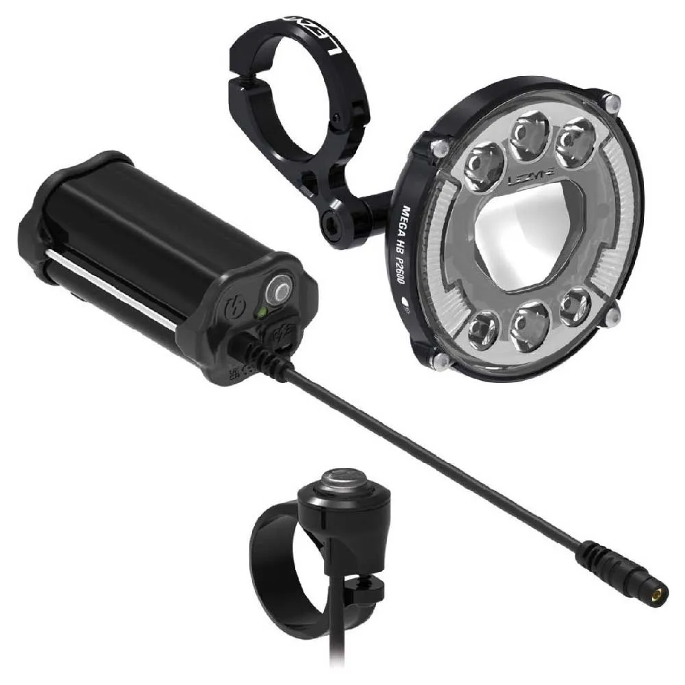 Lezyne Mega HB Stvzo P2600/Power Pack XL Loaded Kit front light