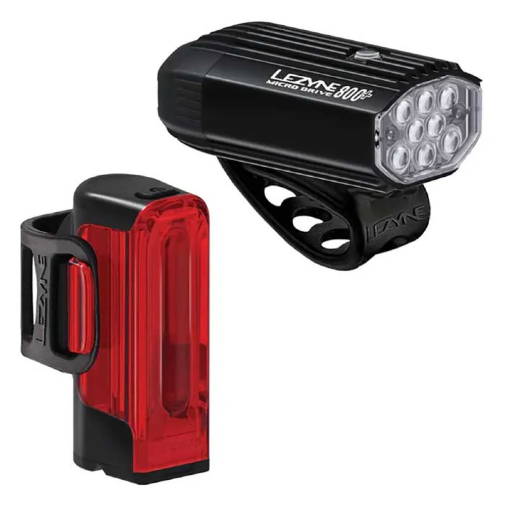 Lezyne Micro Drive 800+ / Strip Drive 300+ light set