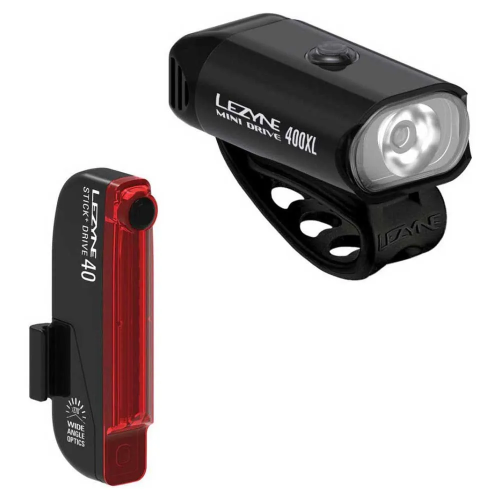 Lezyne Mini Drive 400 XL/Stick+ light set