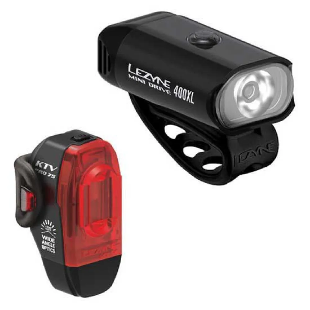 Lezyne Mini Drive 400XL / KTV Drive Pro+ light set