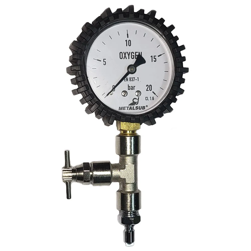 Metalsub Medium Pressure Adjustment With Purge 0-25 Bar pressure gauge