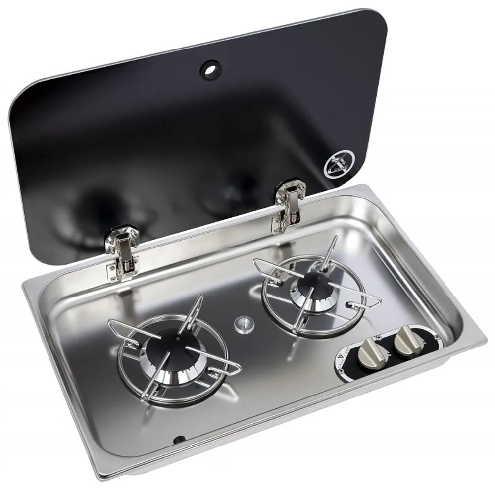 Navy Load 2.8KW Hob With Lid 2 burners