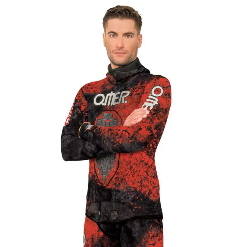 Omer Red Stone 5 mm spearfishing jacket