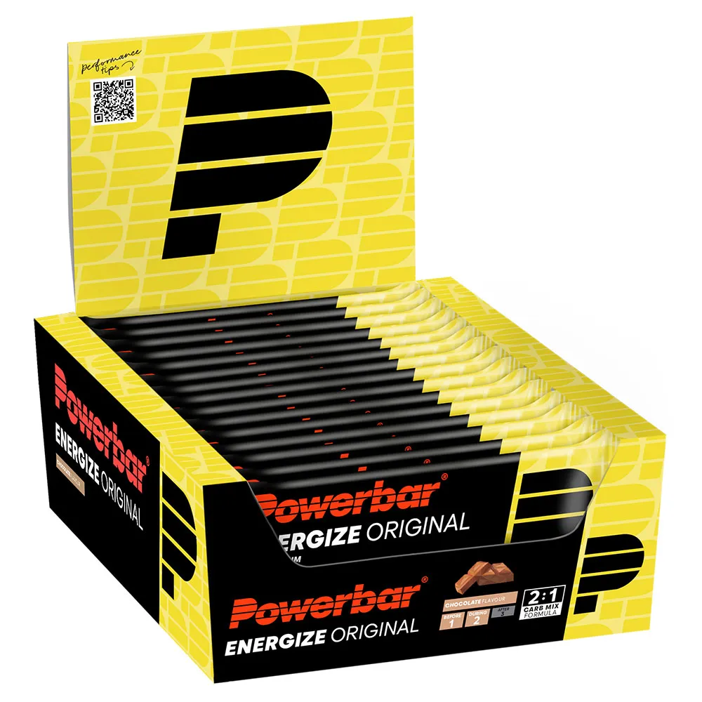 Powerbar Energize Original 55g protein bars box 15 units