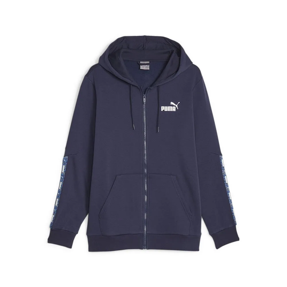 Puma Ess Tape Camo full zip sweatshirt