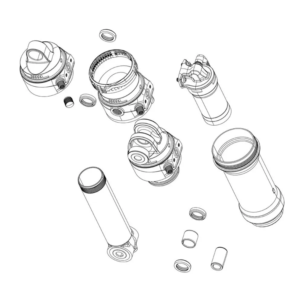 RockShox Deluxe/Super Deluxe Corp IFP Bearning Eyelet rear shock damper kit