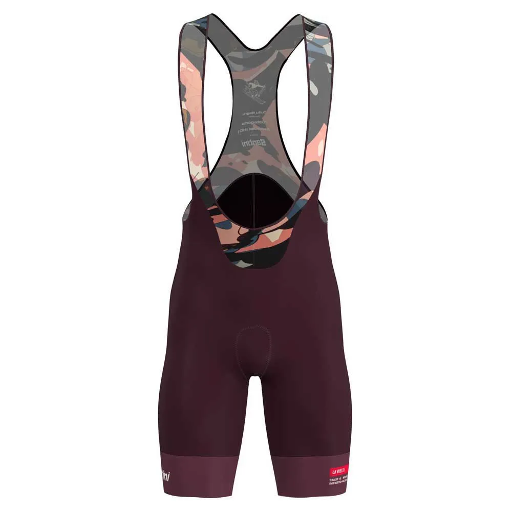 Santini La Vuelta Cuitu Negru bib shorts