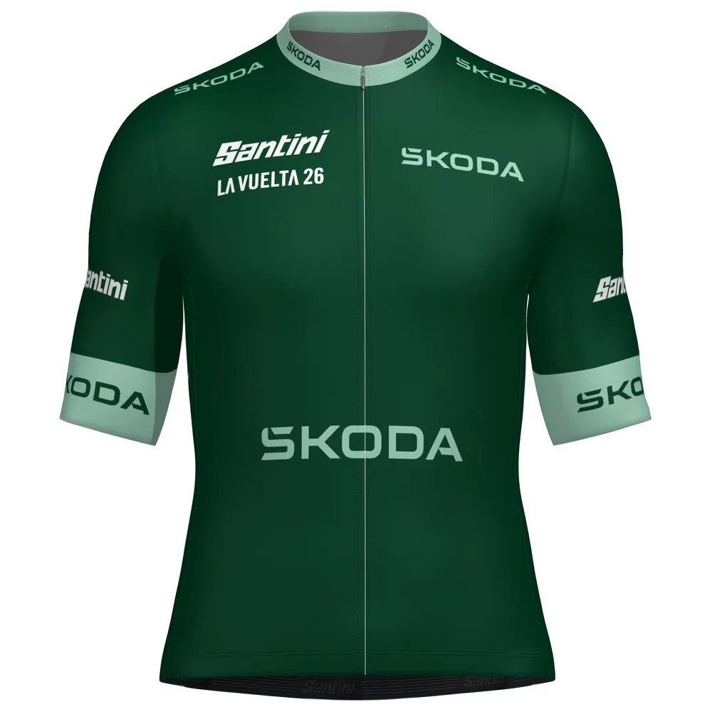 Santini La Vuelta Green 2026 short sleeve jersey