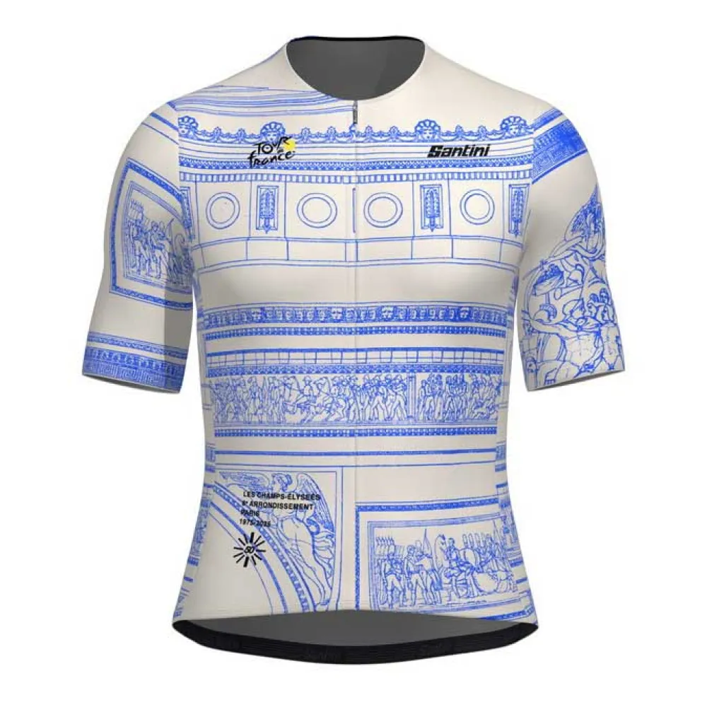Santini TDF Arrivée Arc De Triomphe 2025 short sleeve jersey
