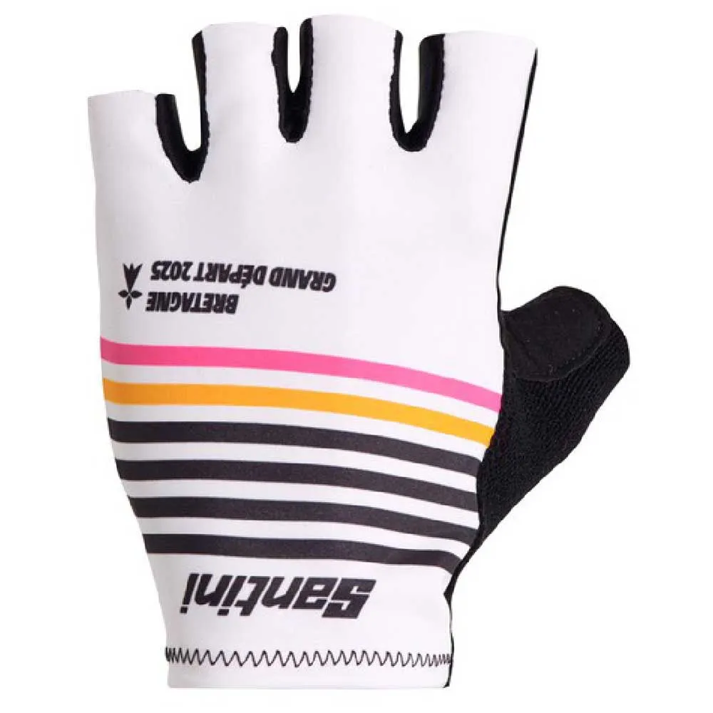 Santini TDFFAZ Grand Départ Bretagne 2025 short gloves
