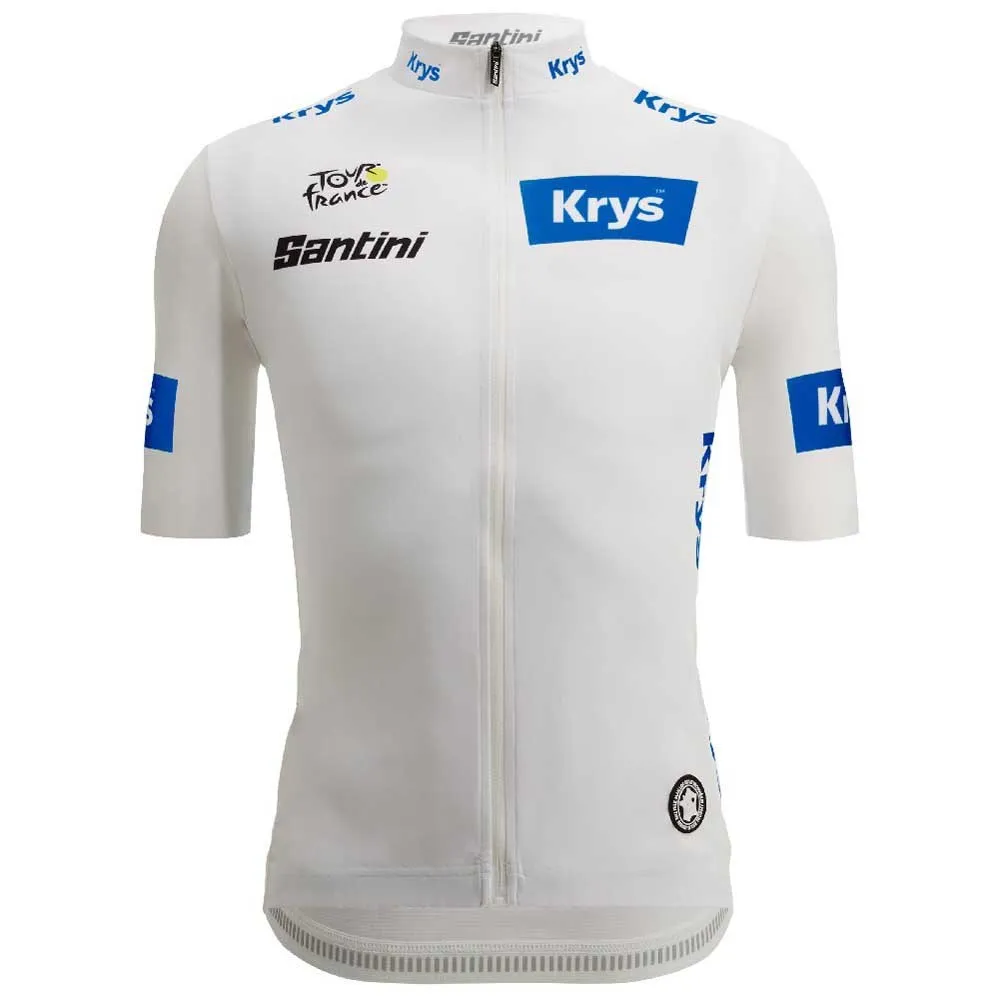Santini Tour De France White 2025 short sleeve jersey