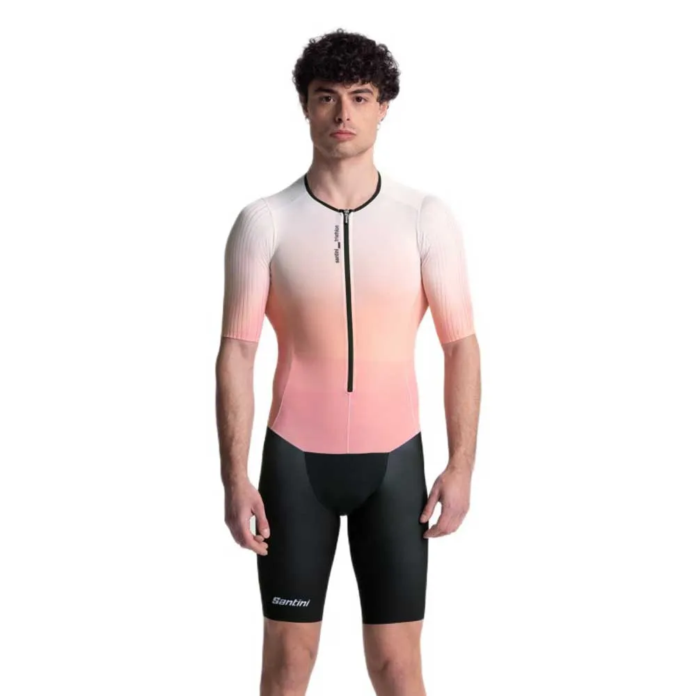 Santini Viper Block Short Sleeve Trisuit
