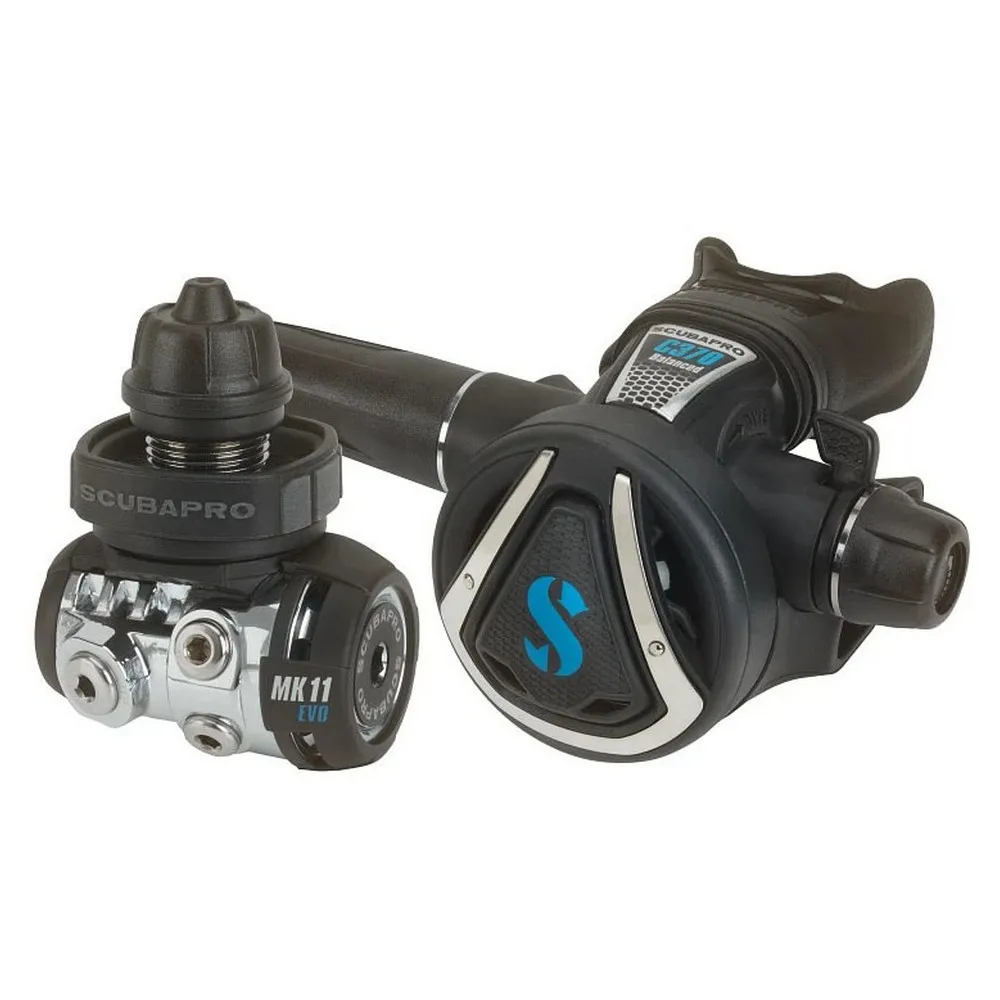 Scubapro MK11 Evo C370 DIN diving regulator set