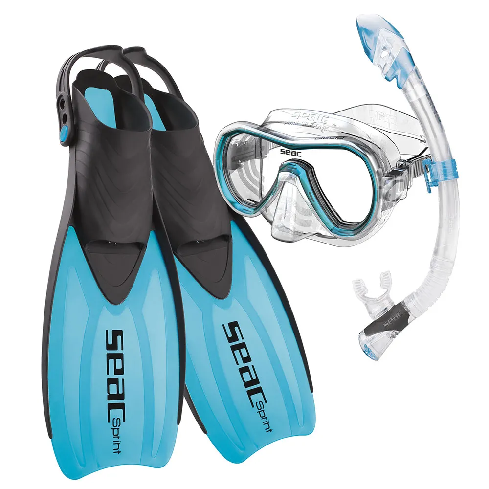 SEAC Tris Sprint Dry snorkeling set