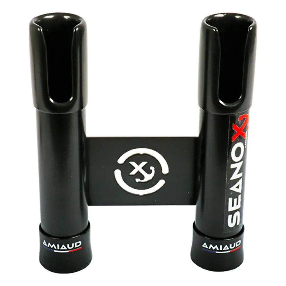 Seanox 2 Rods Black Rubber Rod Holder