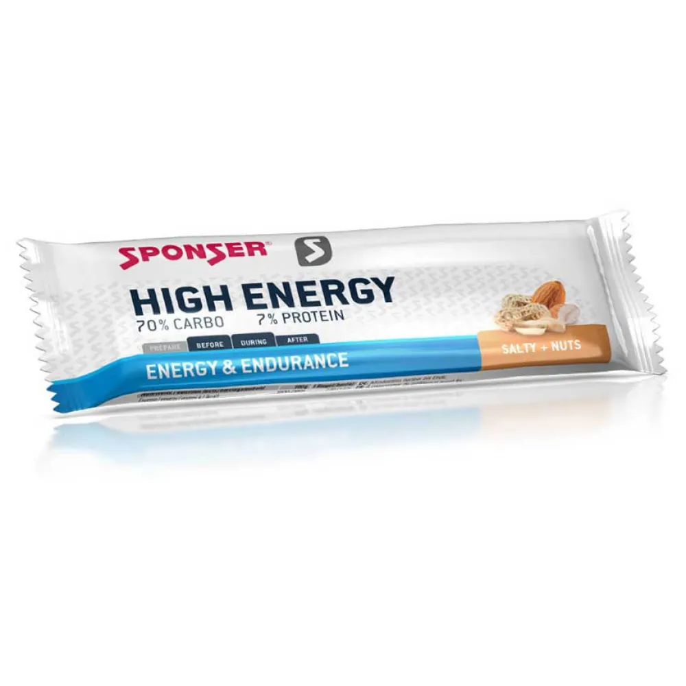 Sponser Sport Food High energy bars box salty nuts 45g 30 units