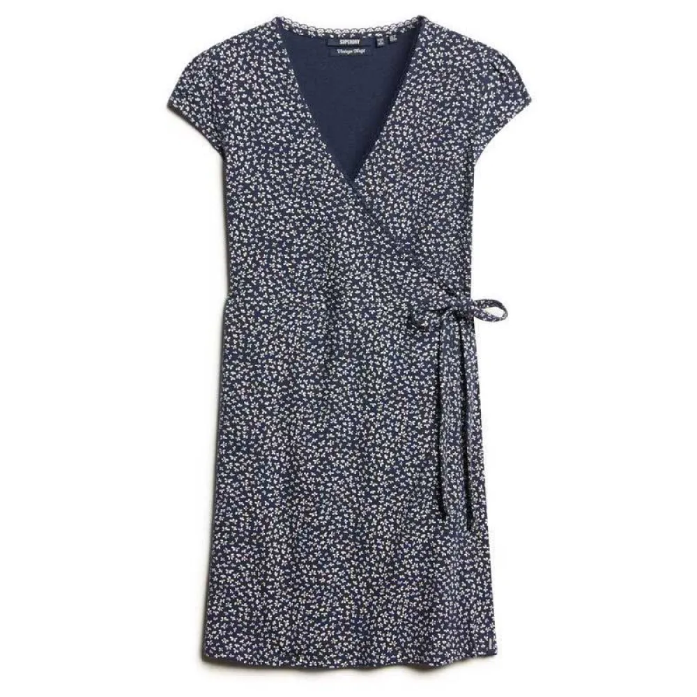 Superdry Athletic Essential Wrap short sleeve dress
