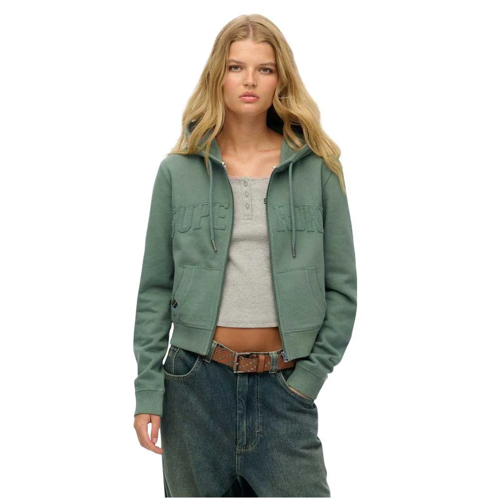 Superdry Athletic Tonal full zip sweatshirt