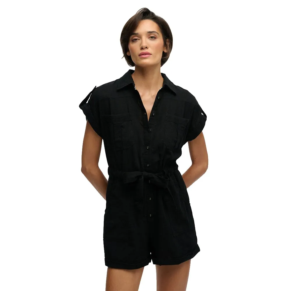 Superdry Belted Utility Playsuit short sleeve romper