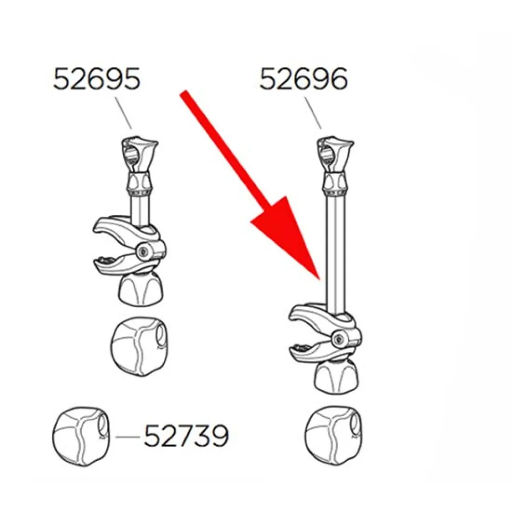 Thule Medium Bike Arm Without 917/918 Eur Lock