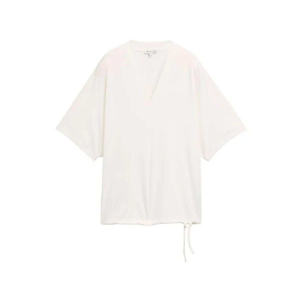 Tom Tailor Cupro V-Neck short sleeve T-shirt