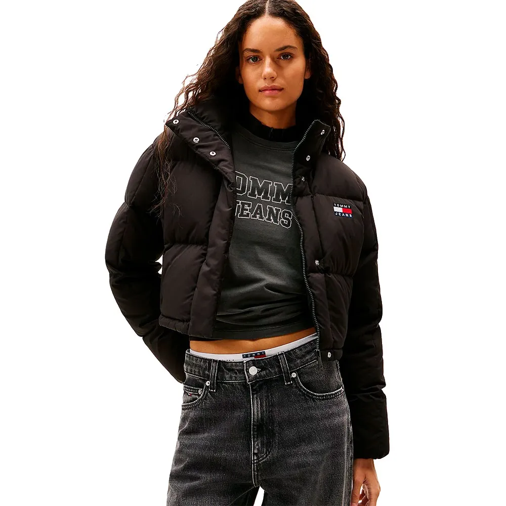 Tommy Jeans Alaska Grid Cropped padded jacket