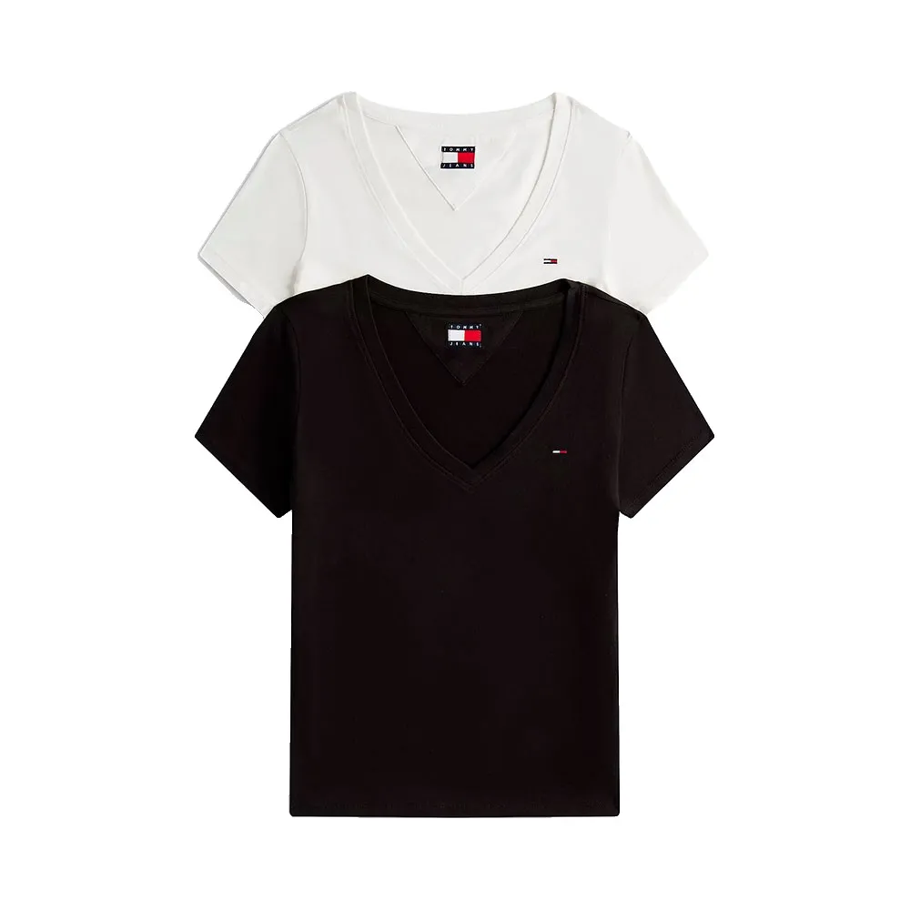 Tommy Jeans DW0DW21367 short sleeve v neck T-shirt 2 units