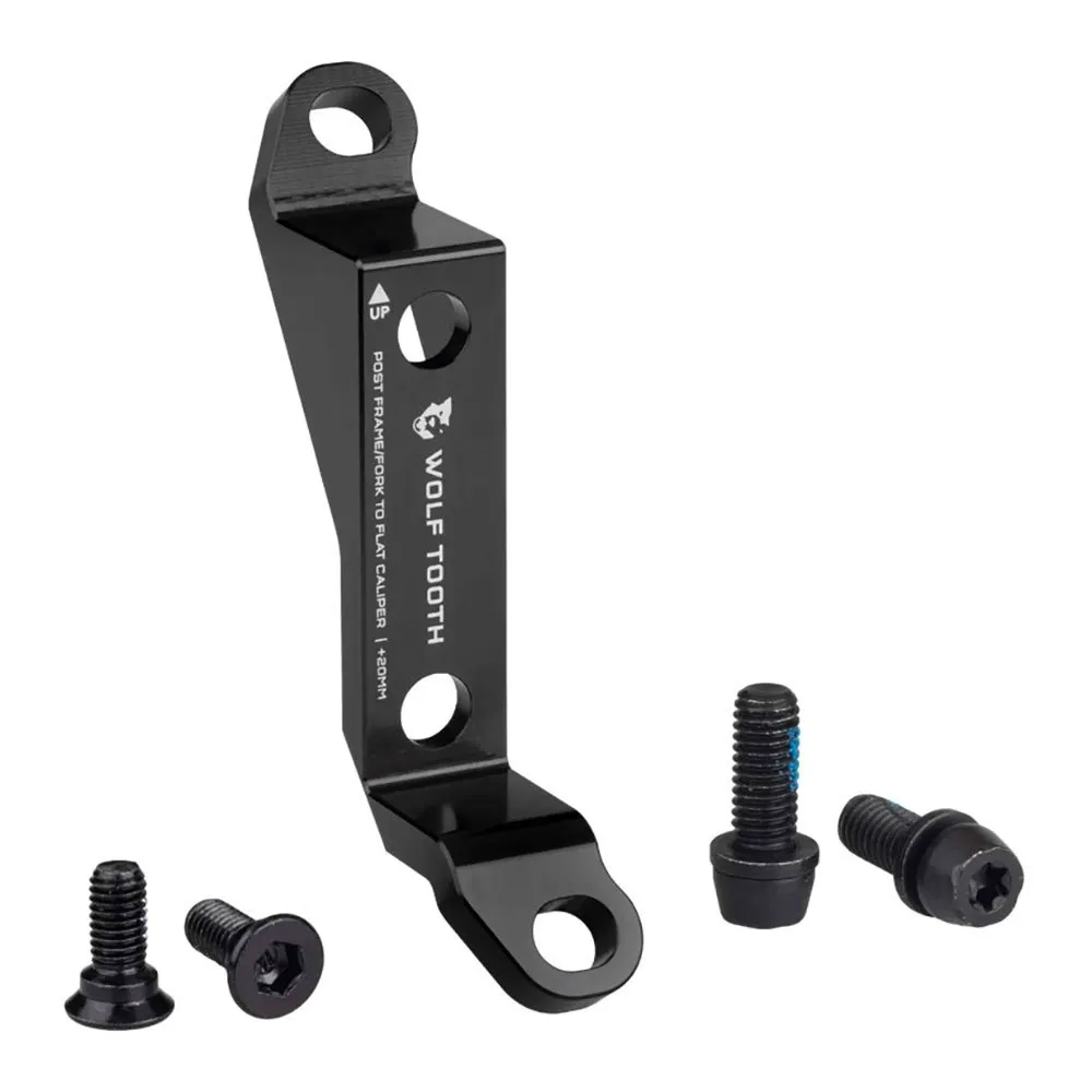 Wolf Tooth Post To Flat Mount Front disc brake caliper adapter