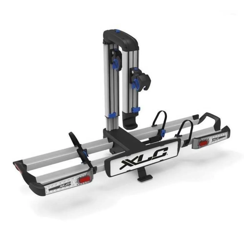 XLC VC-C07 Almada Work-E Xtra LED 2 in 1 Fold Bike Rack For 2 Bikes