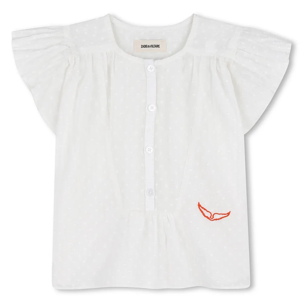 Zadig & Voltaire X60551 short sleeve blouse